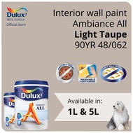 Dulux Interior Wall Paint - Light Taupe (90YR 48/062)  (Ambiance All) - 1L / 5L