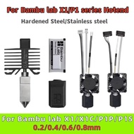 Bambu labX1/P1 Series Heating Kit Hardened steel nozzle For Bambu lab X1C X1 P1P P1S 3D printer part
