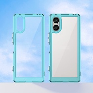 EUCAGR For Sony Xperia 5 V Xperia 5V Back Cover Capas Colour Frame Phone Bumper Shockproof Transpare