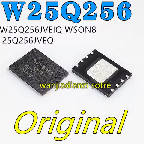 W25Q256JVEIQ WSON8 32MB 256Mbit Memory 25Q256JVEQ Memory chips, memory chips, flash memory 32 MB mem