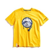 江戶勝 日系 忍者系列 注連繩LOGO印花短袖T恤-男裝 (黃色) #上衣