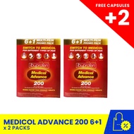 MEDICOL Advance 200mg 6+1 capsules x 2 packs (For Pain Relief & Fever), health supplements, vitamins