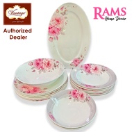 Vantage 16 Pcs Dinner Set / Dinner Plate / Soup Plate / Rice Bowl / Soup Bowl / Dessert Plate / Dini