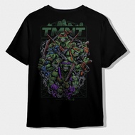 TMNT Action - Packed Unisex Printed T - Shirt, 100% Cotton, Stylish for Retro Gaming Events, S - 5XL