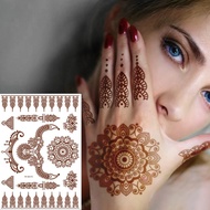 2025 Cross-Border European American tattoo Stickers Brown Red India Hannah Waterproof Lace tattoo St