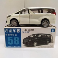 Diecast Mobil Toyota Alphard Terbaru Miniatur Skala 43