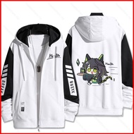 NS Arknights Kaltsit,AMa-10 anime zipper Hoodie coat jacket Unisex Top