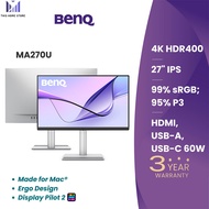 จอคอม BenQ MA270U Monitor 27นิ้ว for Macbook (จอภาพสำหรับ Mac) 27inch 4K
