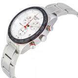 Tissot T100.417.11.031.00 Men's PRS 516 Chronograph Steel Watch (White)