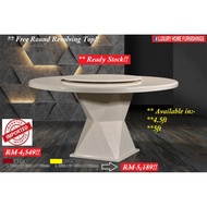 4.5ft ROUND MARBLE DINNING TABLE with REVOLVING TOP, M -871 A,  ALSO AVAILABLE IN 5ft & 6ft Imported