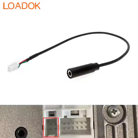 4 Pin Car Radio 3.5mm AUX IN Harness Adapter Cable For Kenwood Pioneer DMH-160BT 1700NEX D1770NEX W2