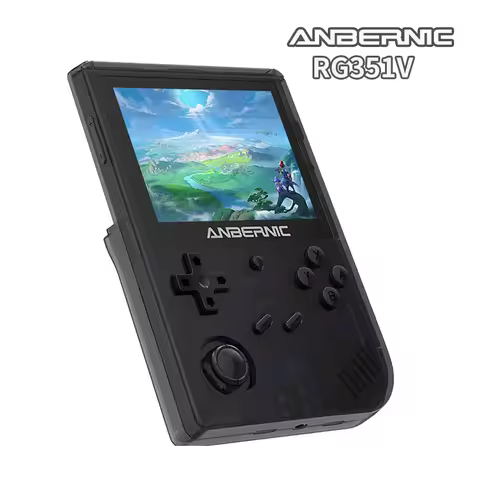 ANBERNIC RG351V Handheld Game Player IPS Screen 64G Card 2500 Classic Games RK3326 Open Source Retro