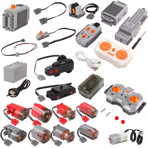 88002 80003 80004 High-Tech Parts MOC Motor Servo Power Functions Motor Multi Tool PF Model Building
