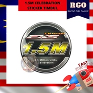EX5 DREAM 1.5M STICKER ANNIVERSARY / STICKER KEPOK 3D / 1.5M CELEBRATION STICKER TIMBUL