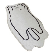 Cartoon Animal Carpet Imitation Cashmere Bedroom Rug Anti-Slip Cat Dog Floor Mat for Living Room Nur
