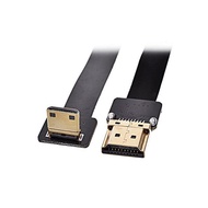 Xiwai 90 Degree Down FPV Mini HDMI Male to HDMI Male FPC Flat Cable 50cm Multi