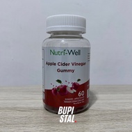 Nutri-Well Apple Cider Vinegar Gummy Apple Flavor Soft Candy Apple Cider Vinegar 60 Gummies