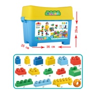 Versatile Soft Rubber Building Blocks Toy Baby Building Blocks Chewable Large Particle Building Bloc