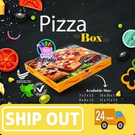 New Design Printed Kraft Pizza Box Size Available 7,8,9,10,11,12 inch (1pcs)