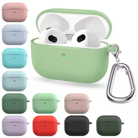 Silicone Case For Apple Airpods 3 Case Bluetooth Earphones Protective Cover For AirPods 3rd Generati