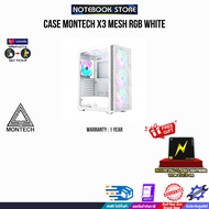 CASE MONTECH X3 MESH RGB WHITE/ประกัน 1 YEAR