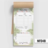 Hanabi Invoice Note/ Invoice/ Custom Receipt/ Duplicate Shipping Sticker NF04