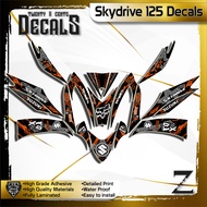 skydrive 125 decals high-quality sticker racing fox