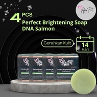 4pcs sabun perfect brightening soap akiofit biuty Mencerahkan
