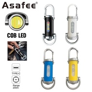 Asafee YS087 Mini Keychain Light Torchlight Built-in battery EDC Flashlight Portable Torch with Trip