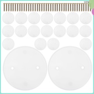 20 Pcs Round Ceiling Cover Plate Fixture Electrical Panel 11.00X11.00X0.20CM White PP  shaoyipinke