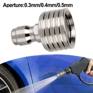 <HUND> Stainless Steel Shower High Pressure Water Jet Interface Washing Nozzle 1/4