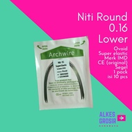 Niti Wire 016 Lower 10pcs Round Ortho Braces Dental Jaw Lower Super Elastic IMD Original