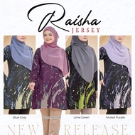 Muslimah Raisha Jersey T-shirt |   Humaira Design |   Long Muslimah Jersey |   Muslimah T-shirt