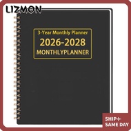 LIZMON Calendar Book, 2026-2028 Yearly Goals 3 Years Monthly Planner, Premium Annual Summary A4/A5 S