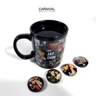 Jay Chou water cup magic cup double-layer picture heating color-changing creative ceramic coffee cup mug JAY peripheral