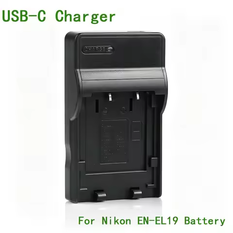 EN-EL19 USB-C Battery Charger for Nikon COOLPIX S7000 S6900 S6800 S6600 S6500 S6400 S5300 S5200 S440
