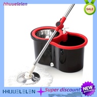 hhuueBathroom Mop Bucket, 360° Rotating Mop Bucket System, Rotating Mop Bucket Set for School Bathro