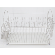 ( Ready Stock 1) Giken Stainless Steel Dish Drainer With Knives and cutlery holders .