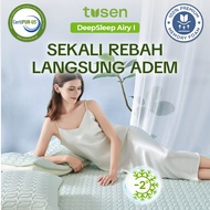 TUSEN DeepSleep Airy I Anti-Slide Memory Foam Bed Sheet Aesthetic Mattress Topper Free Pillowcase Co