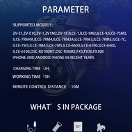 ชัตเตอร์ควบคุมระยะไกลไร้สายสำหรับ SONY/สายเชื่อมต่อกล้องแคนอนที่มีจอ OLED เข้ากันได้กับ RMT-P1สำหรับ