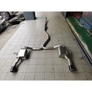 Honda Civic Fe Fe1 1.5 Turbo 2022+ Car Muffler Exhaust Valvetronic On Off Valve Carbon Fiber Dual Ti