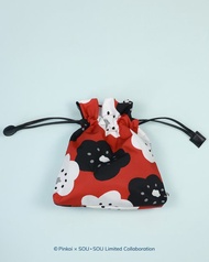 【Pinkoi x SOU・SOU】盛載美好的魔法豆袋・微笑・紅 (完售不補)