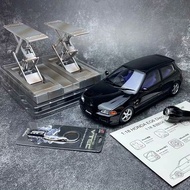 LCD 1: 18 honda EG6 SiR (SiRII) Alloy Car Model Black honda