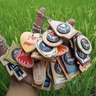 KAYU GANTUNGAN Typical Jogja Wooden Keychain, Typical Jogyakarta Souvenir