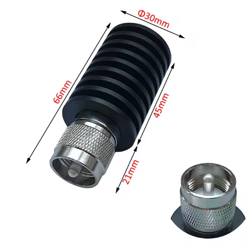 25W UHF Male Dummy Load PL259 SO239 RF Coaxial Load U type Style M Male Plug Connector 50 Ohm DC-500