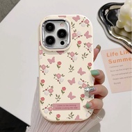 Pink Flowers Case for REALME 11X 12X 11 9 RPO 8 Q3I K9S Q3S Q3T 9SE V20 GT3 C55 C20 C11 C35 C53 C51 