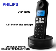 PHILIPS D1611B/90 (BLACK) CORDLESS PHONE HANDSET SPEAKERPHONE