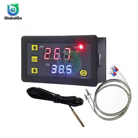K-type Thermocouple Thermometer Thermostat -60℃-500℃ Digital Temperature Controller Heating Cooling