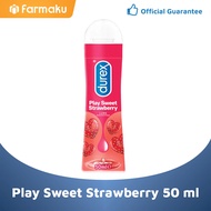 Durex Lube Play Pelumas Sweet Strawberry Tube 50 ml