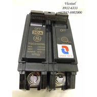 GE Breaker TQC 2 pole Circuit Breaker Bolt on 15 amp 20 amp 30 amp 40 amp 50 amp 60 amp 70 amp 100